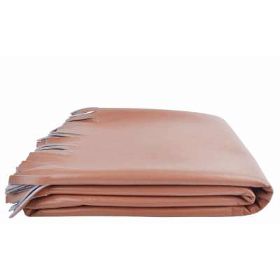 Zoeppritz Decke Soft-Vegan Fringe camel